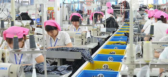 bmw11222服装生产车间现场图