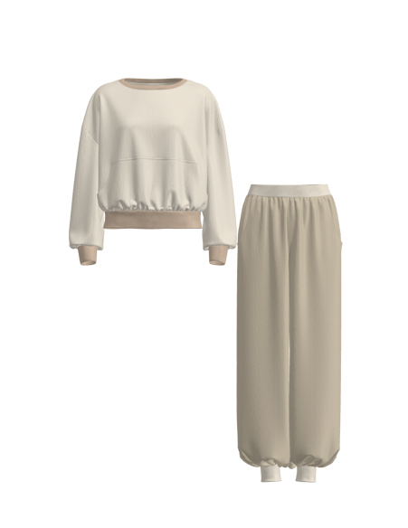 女款春夏家居服套装