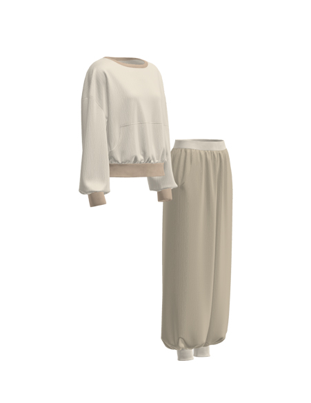 女款春夏家居服套装